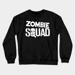 ZOMBIE SQUAD Logo (White) Crewneck Sweatshirt